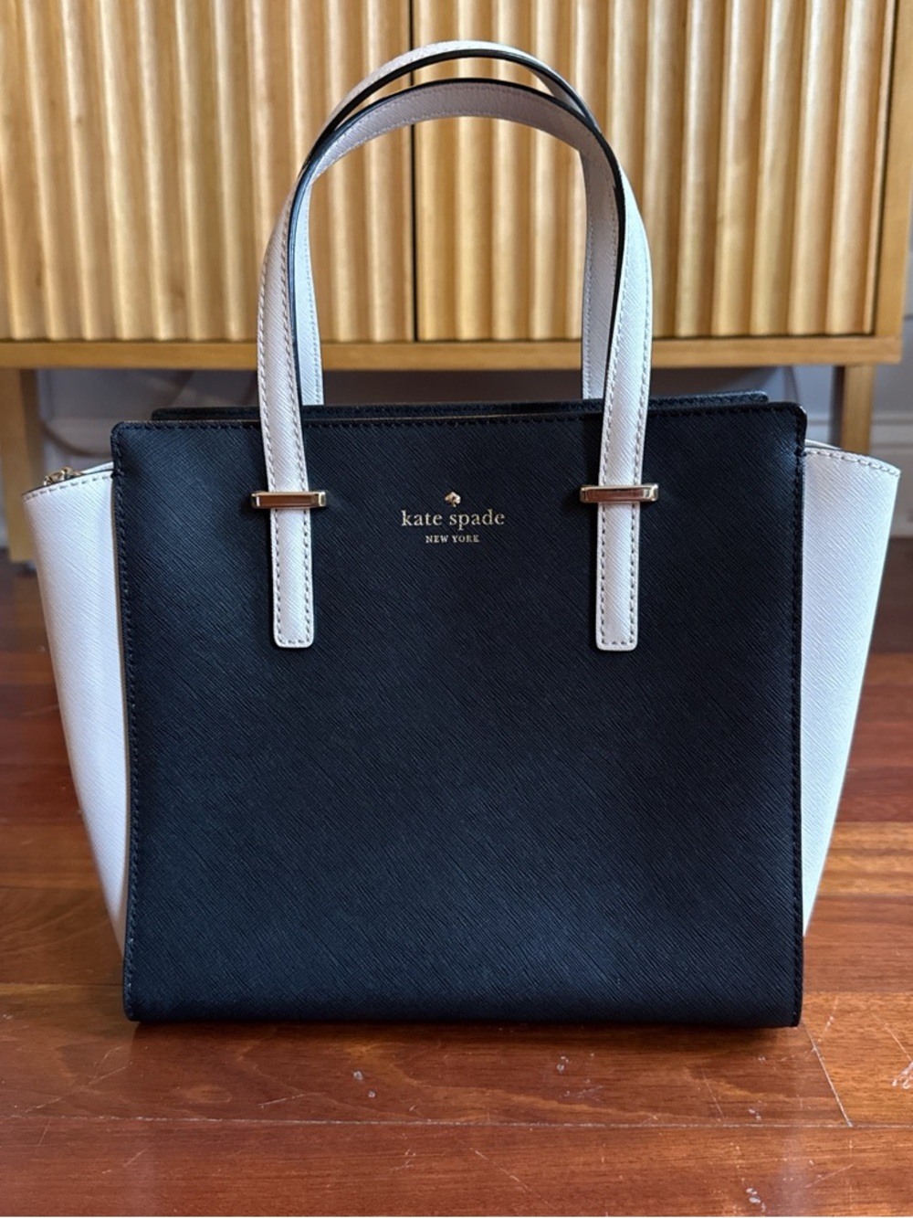 Kate Spade New York Black & White Leather Purse